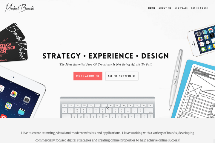 Michael Bianchi website preview